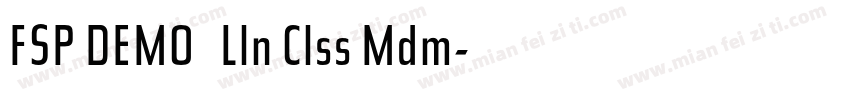 FSP DEMO   Lln Clss Mdm字体转换